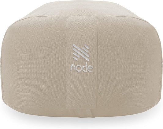 Yoga Meditation Cushion, 25" x 12" Rectangular Bolster with Organic Cotton Cover