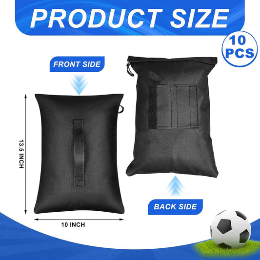 Sports Net Sandbags with PE Leak Proof Transparent Bags Weighted Anchors Bag Sport Sandbags for Stability Baseball Nets Hockey Golf Football Nets Soccer Goals and More(30 Pcs,Black)