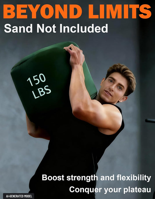 Sandbag Workout Bag,Sand Bags for Weight Training,Sandbags for Fitness,Sandbags for Weight Training,Round Sandbag,Cross-Training & Exercise, Sand Not Included