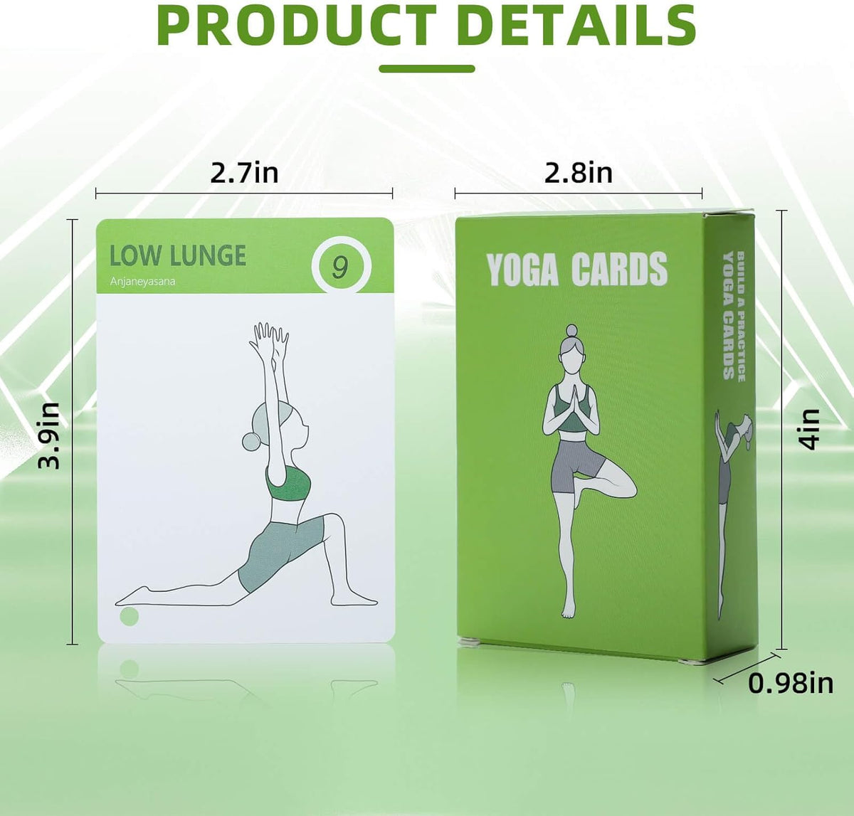 Exercise Cards Yoga-Yoga Workout Cards - Yoga Pose Cards- Yoga Practice Family Guide - Gym Workout Flashcards - Yoga Accessories-PVC Flash Cards