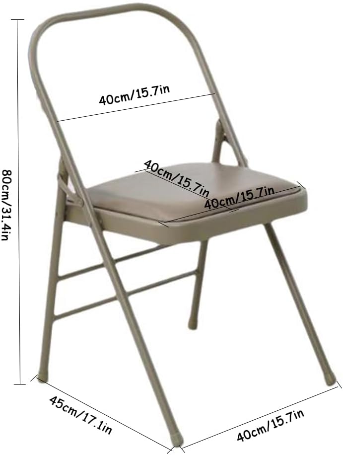 Yoga Auxiliary Chair Relieve Back Pain Chair Portable Folding Yoga Chair with Non-Slip Feet Covers Balance Handstand Flexibility Training Tool