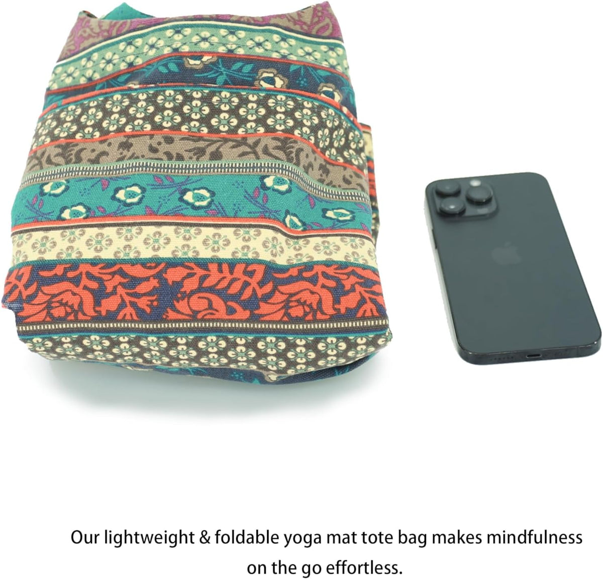 Boho-Style Extra Large Multi-Functional Yoga Mat Tote Bag, Durable and Versatile Carry-All for Yoga Essentials