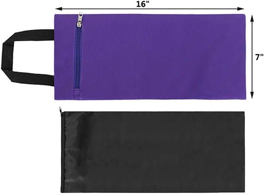 Yoga Sandbag for Workout Fitness, Unfilled Sand Bag with Waterproof Inner Bag, 16 x 7 Inch