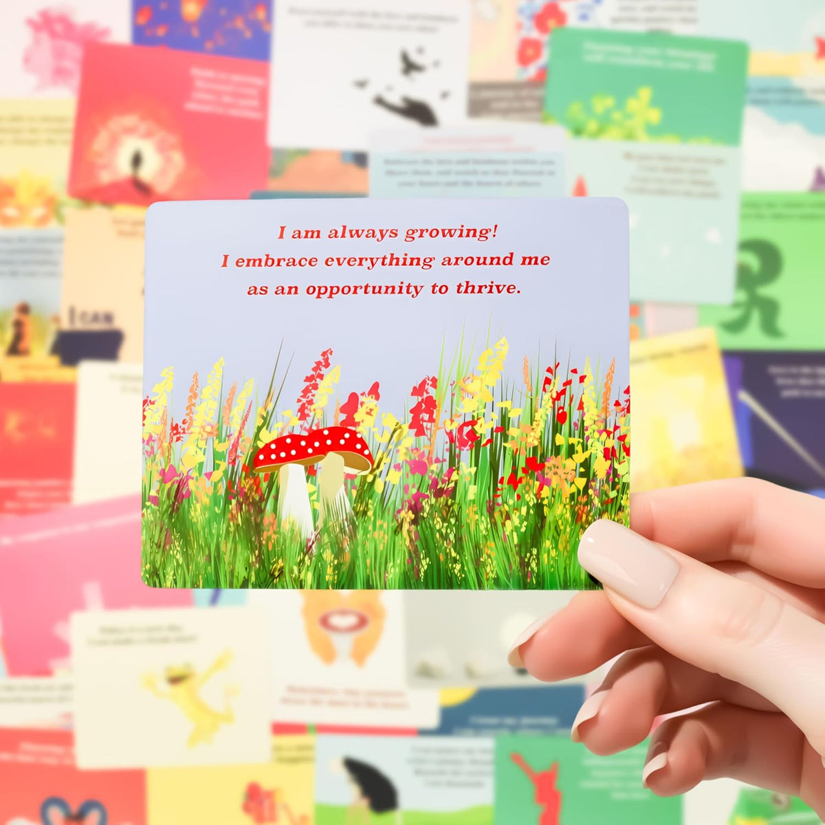 Positive Affirmation Cards for Mindfulness - 60 Motivational Cards