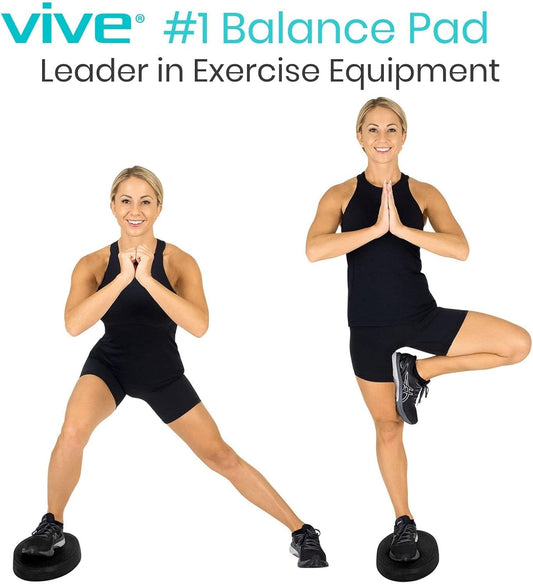 Oval Balance Pad - Wobble Cushion For Physical Therapy And Rehabilitation Equipment - Soft Stability Trainer Foam For Workouts, Yoga, Core Strength And Pilates - Device For Women, Men And Kids