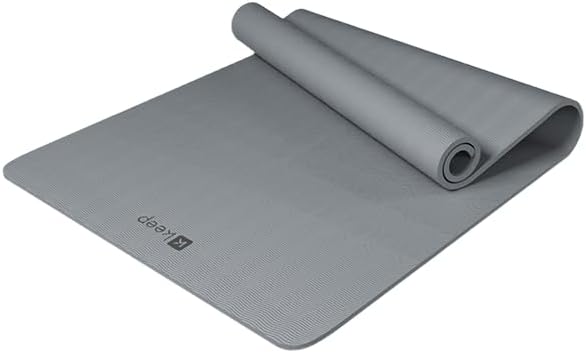 KEEP Yoga Mat - Premium 9mm Thick Exercise Mat, Anti-Tear 32'' Extra Wide Fitness Mat with Strap for Men & Women, Non Slip Yoga Equipment for Home Yoga, Pilates, Gym, Stretching, Floor & Fitness Workouts