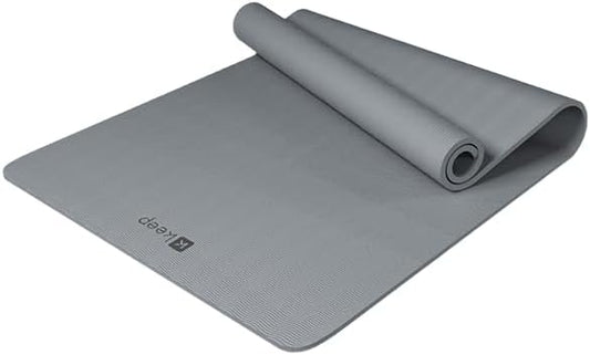KEEP Yoga Mat - Premium 9mm Thick Exercise Mat, Anti-Tear 32'' Extra Wide Fitness Mat with Strap for Men & Women, Non Slip Yoga Equipment for Home Yoga, Pilates, Gym, Stretching, Floor & Fitness Workouts