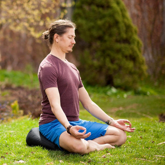 V-Shaped Meditation Cushion - Provides Support in Cross-Legged Sitting, Promotes Healthy Posture, Handmade in The USA