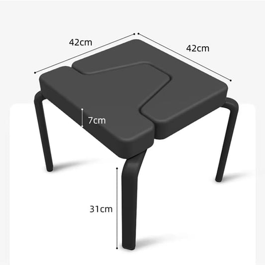 Indoor Yoga Inversion Stool with Removable PU pad, Metal Steel Frame Yoga Inversion Stool, Yoga Inversion Chair, Yoga Inversion Trainer, Iyengar Yoga Chair