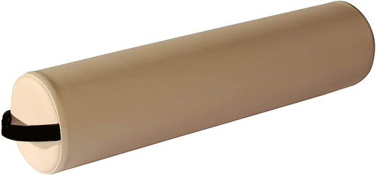 Therapist's Choice® Full Round Massage Table Bolster Pillow Cushion 6” R x 26” L (Black)