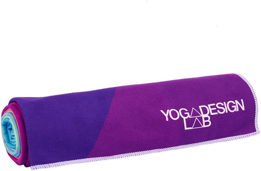 yogadesignlab | The HOT Yoga Towel | Premium Non Slip Colorful Towel | Designed in Bali | Eco Printed + Quick Dry + Mat Sized | Ideal for Hot Yoga, Bikram, Ashtanga, Sport, Travel! (Geo,)