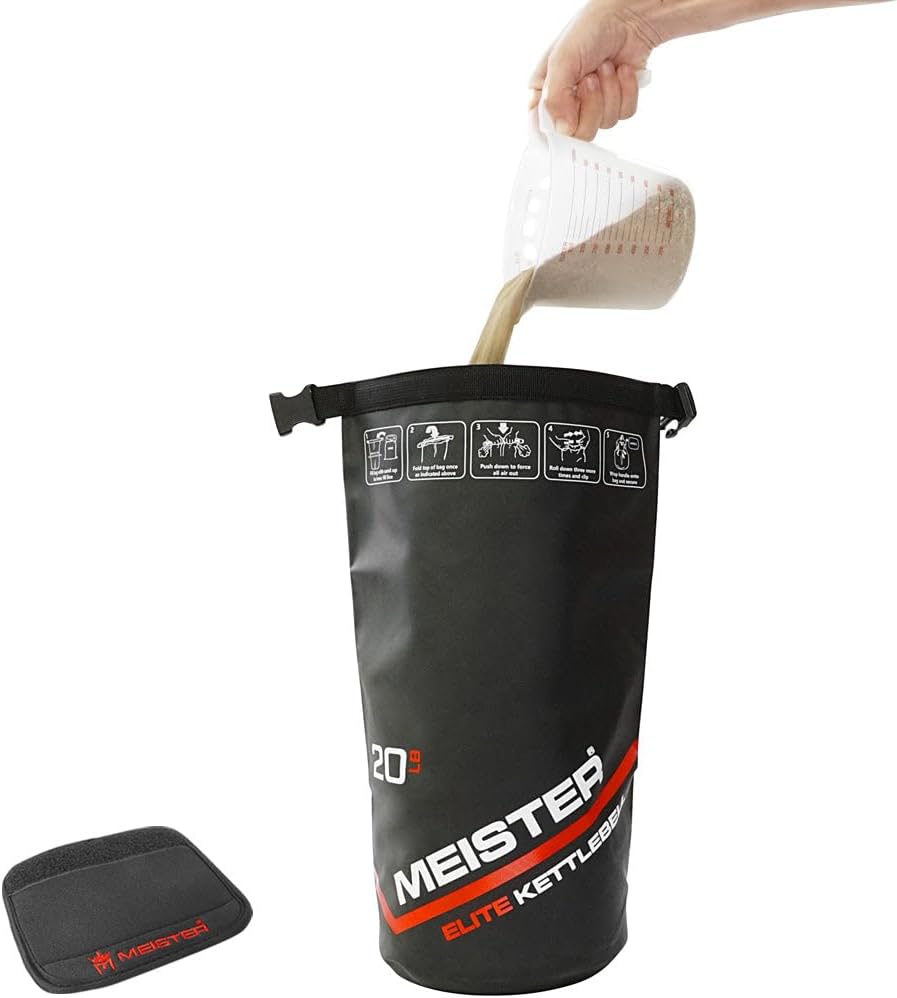 Meister Elite Portable Sand Kettlebell - Soft Sandbag Weight