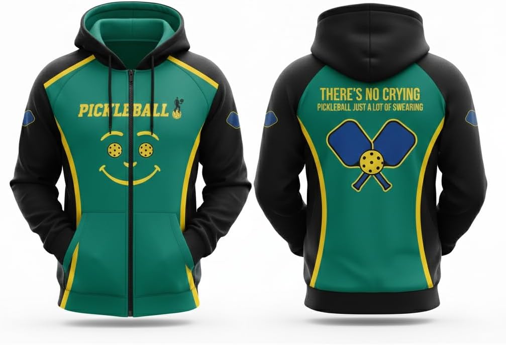 Custom Pickleball Performance Shirt Set – Funny Pickleball Saying Graphic Tee, Polo, Hoodie & Sweatshirt for Men & Women Black