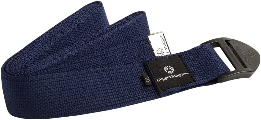 Hugger Mugger Cinch Cotton Yoga Strap - Super Strong Cotton, Quiet Cinch-Style Buckle, Long Length Great for Taller People