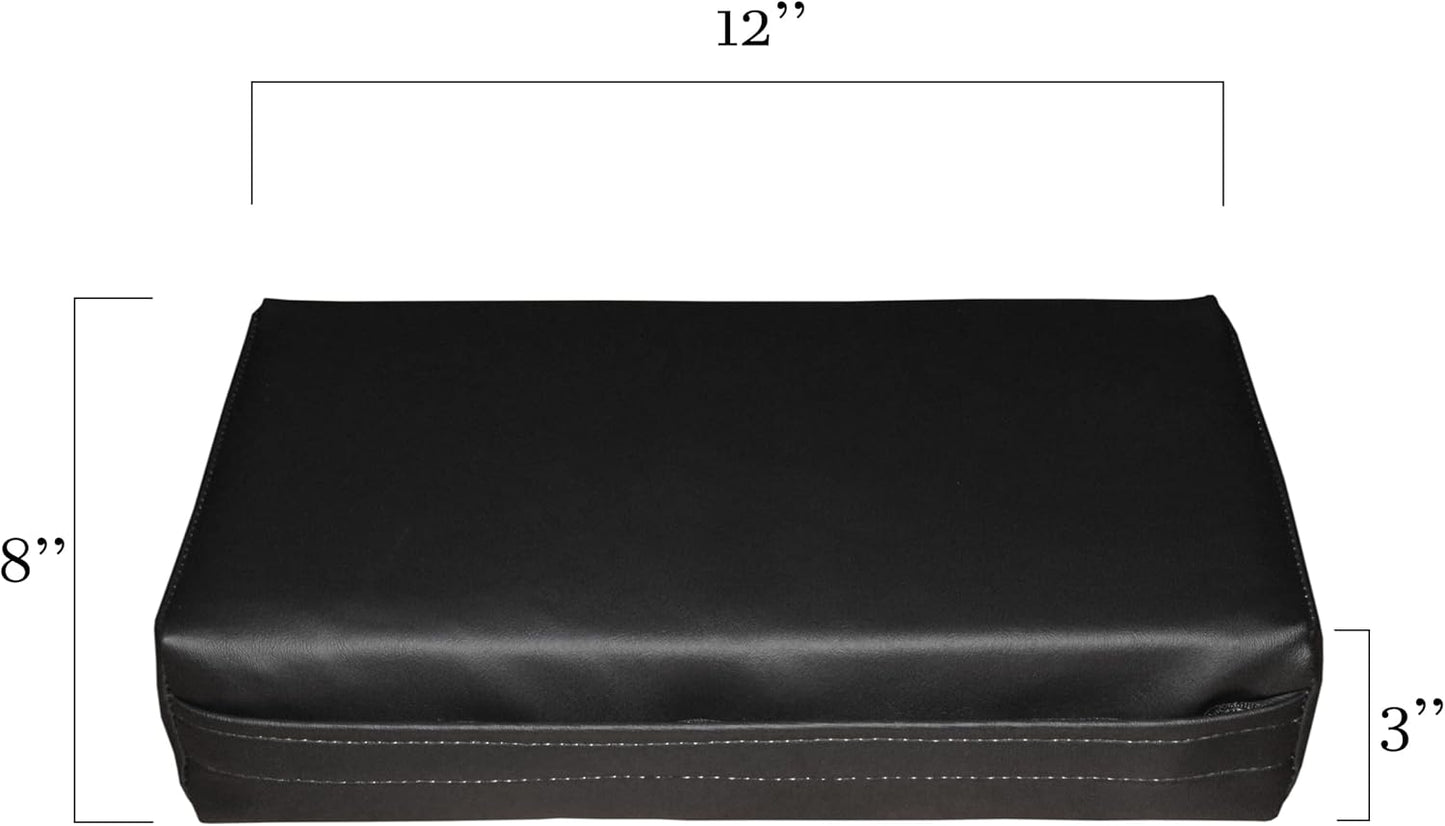 Rehabilitation Advantage Body Positioning Black Rectangle Bolster 12 Inch x 8 Inch x 3 Inch