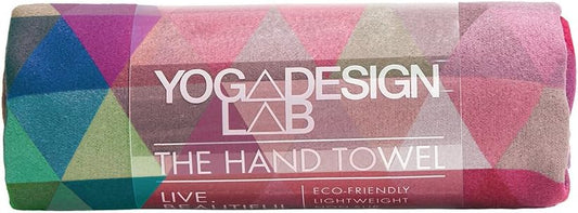 yogadesignlab | The Hand Towel | Premium Non Slip Hand Towel | Designed in Bali | Colorful Eco Printed + Quick Dry + Soft | Hot Yoga, Bikram, Ashtanga, Sport, Barre, Travel (Tribeca Sand)