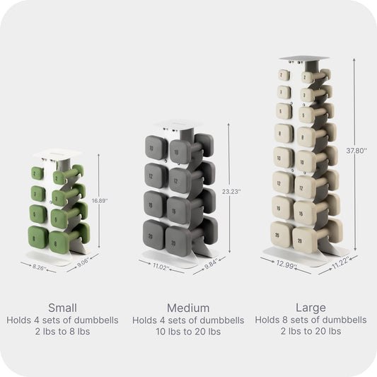 WeGym Dumbbell Racks, Space Saving Solution, Sturdy Cast Iron, Home Workout Storage, Heavy Weights Bearing, Home Strength Training