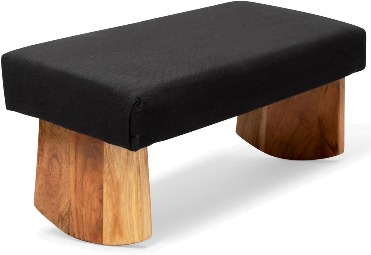 Meditation Bench (Burgundy), Seiza, Sustainable Acacia Wood with Curved Bottom Edges for The Perfect Posture, Meditation Stool, Prayer Bench, Meditation Chair, Yoga Stool