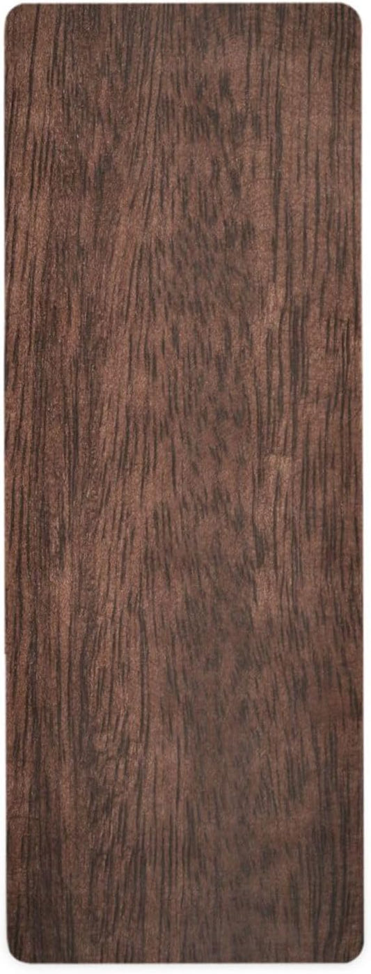 YETTASBIN Brown Solid Wood Yoga Mat for Women Men, Non Slip Exercise Mat Portable Travel Workout Mat with Storage Bag for Home Yoga, Pilates, Fitness 71x 26 Inch