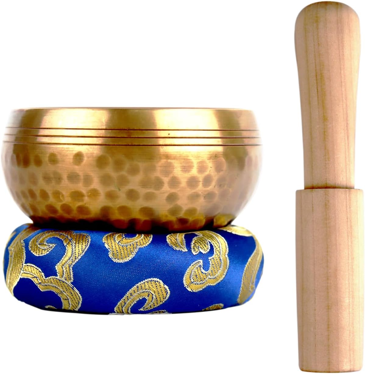 Tibetan Singing Bowl Set ,Sound Bowl Meditation Bowl,hand Hammered in Nepal For Yoga, Mindfulness, Healing & Chakra balancing,Meditation- 3.15 inch