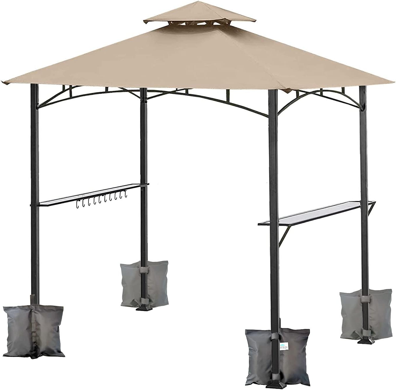 Ontheway Sand Bags for Canopy Tent, Heavy Duty Weights Sandbags, 4pcs-Pack (Black)