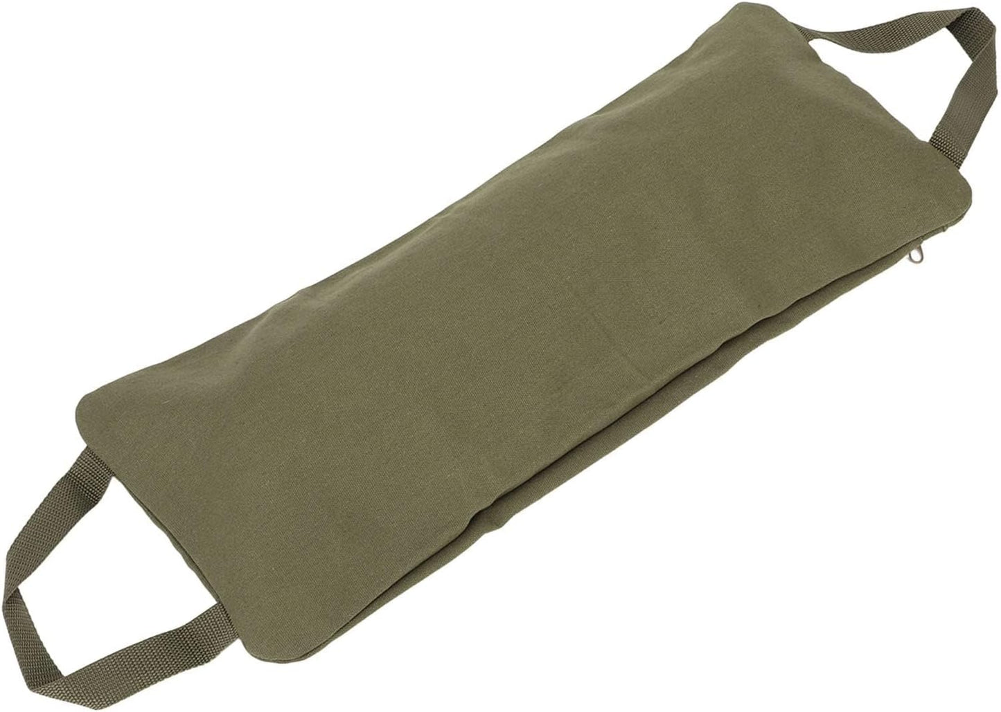 Sandbags for Working Out, Green Yoga Sand Bag for Weight Training with Double Handle, Adjustable Fillable Yoga Canvas Sandbags for Adding Weight and Support