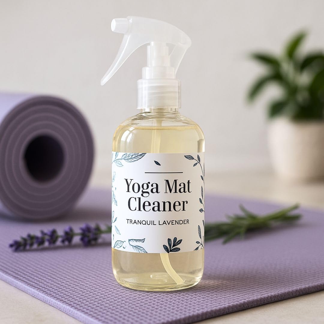 Nature Skin Shop Harmony Lemongrass + Lavender Upward Dog Yoga Mat Cleaner Spray - 8.5 Ounces - for Post-Workout Freshness - Non-Toxic & Non-Slip Formula for All Mats