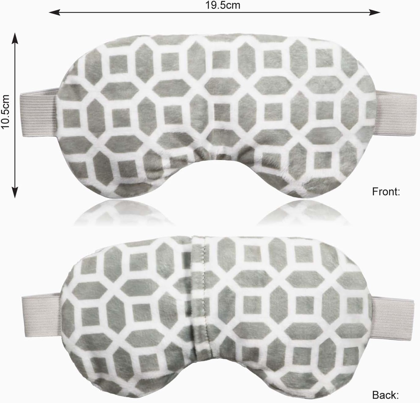 2 in 1 Heated/Ice Eye Mask Moist Heat Eye Mask Lavender & Flaxseed Sinus Pillow Microwavable for Dry Eye,Styes,Sinus Pain,Headache,Migraine,Puffy or Swollen Eyes Irritated and Inflamed Eyelid Bumps