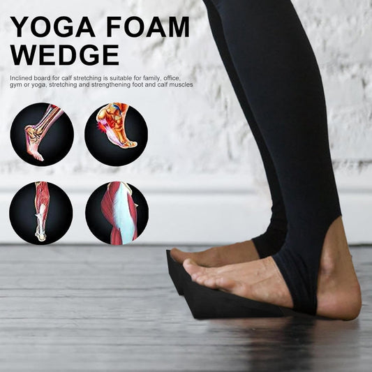 Squat Wedge Blocks, 1 Pair Yoga Foam Wedges for Home Gym, Non-slip Calf Stretcher Slant Board Incline Board for Squats, Calf Stretching, Weightlifting, Exercise, Yoga, Pilates