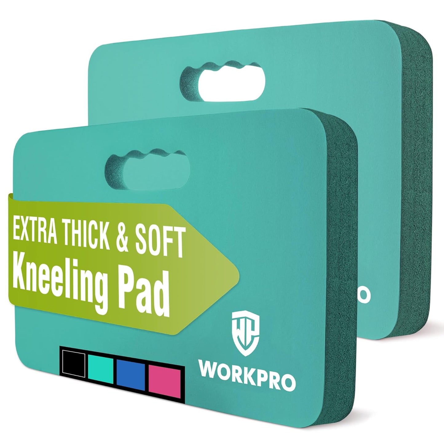 WORKPRO Extra Thick Kneeling Pad, Soft NBR Foam Cushioning for Knee, Large Foam Kneeler Mat for Gardening, Bathing Baby, Exercise, Workout Supplies, 17.5 x 11 x 1.5 in, Black