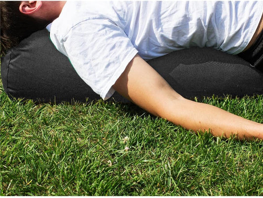 YogaAccessories MAX Support Deluxe Round Cotton Yoga Bolster