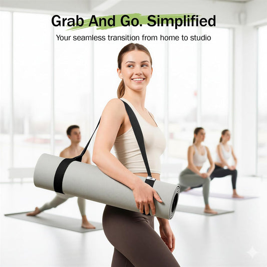 Slim Panda 2-Pack Yoga Mat Straps, Adjustable Yoga Mat Straps, Yoga Mat Storage Straps (Yoga mat not included)