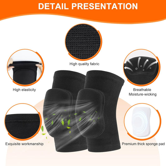 HISFFOG Volleyball Knee Pads for Women, Men, Youth, Girls, Kids, Knee brace for Volleyball Basketball Football Dance Yoga Tennis Running Cycling Workout Climbing Wrestling
