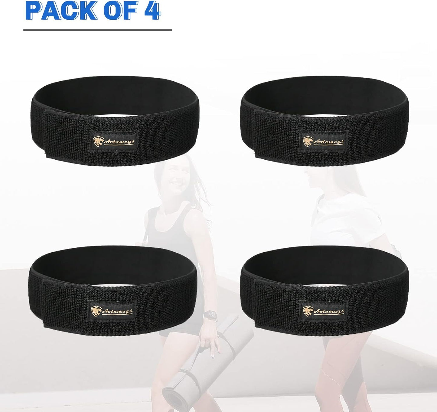 Aolamegs Yoga Mat Strap,Heavy Duty Bungee Straps Band,Wrap Organizer for Yoga Mat/Workout/Exercise(20" L x 2" W)