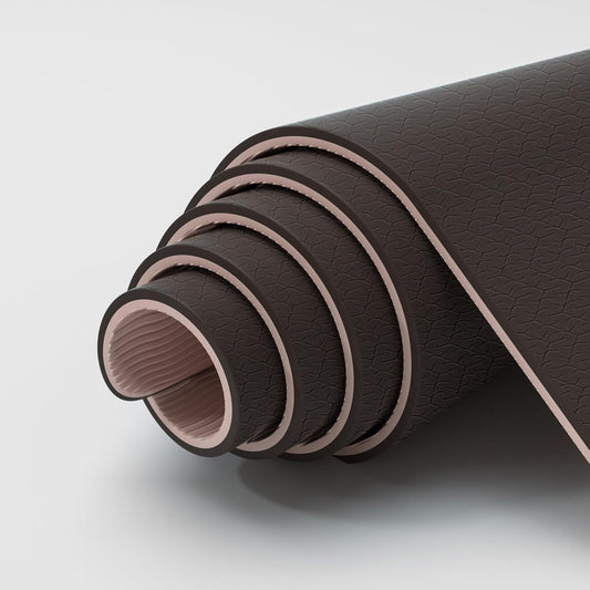 ILILI large Yoga Mat, Thick Soft Exercise Mat for Home Gym, Anti-Tear Cushioned Mat for Men Women, 76"x32.7"x0.35" for Stretching, Pilates&Fitness Workouts