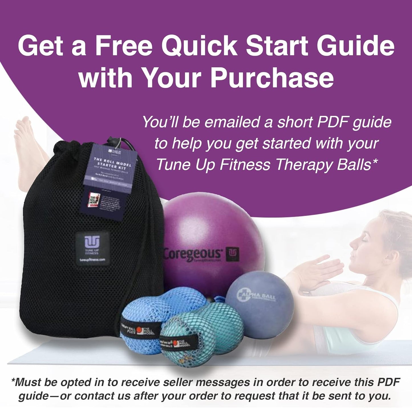 YOGA TUNE UP® Therapy Balls in Tote by Tune Up Fitness - Massage Balls for Trigger Point, Pressure Point & Myofascial Release - Use as Single or Peanut Ball for Pain Relief & Relaxation (Aqua Blue)