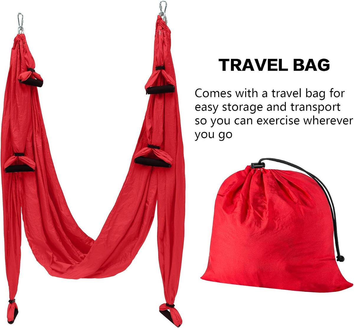 Aerial Yoga Flying Yoga Swing Yoga Hammock Trapeze Sling Inversion Tool for Gym Home Fitness