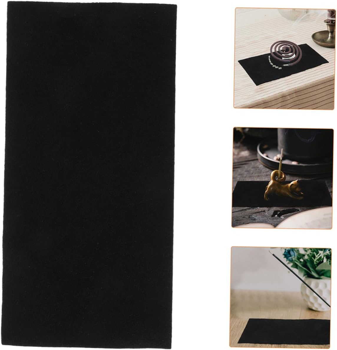 Fireproof Incense Burner Catcher Pad Black for Incense Burner