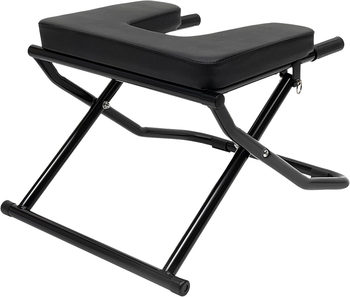 Yoga Headstand Bench, Foldable Feet up Trainer Headstand Stool, Strength Training Inversion Equipment with PU Panel, Inversion Bench for Spinal Relief, Back Pain & Posture Correction