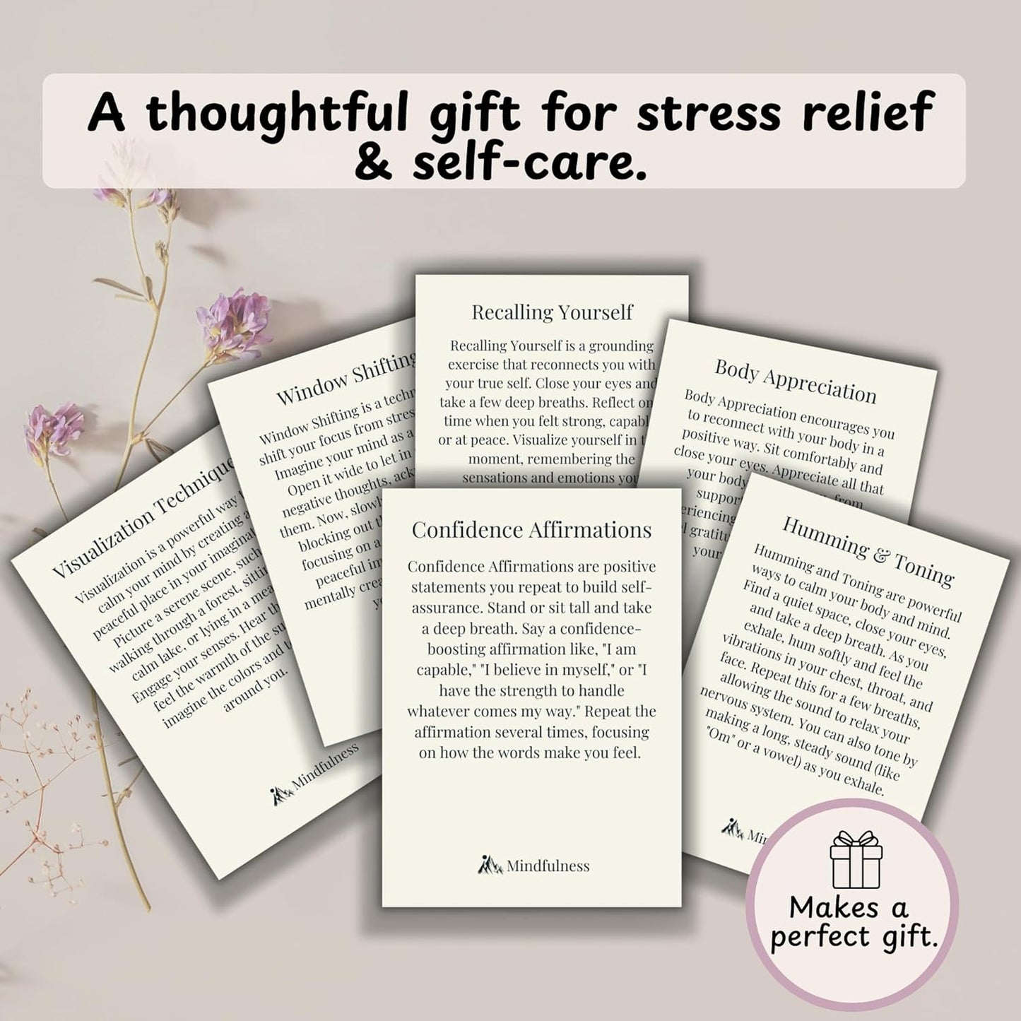 Somatic Therapy Cards with Exercises to Reset Your Nervous System, Relieve Anxiety, Soothe Stress, and Reconnect Through Mindfulness, Breathwork, and Daily Movement