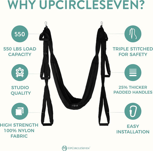 UpCircleSeven Aerial Yoga Swing Set Ceiling Mount Accessories