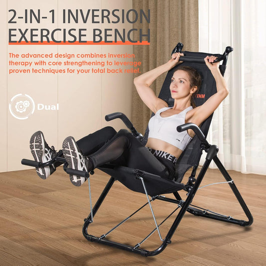 BODYRHYTHM Core & Ab Lounge Workout Chair, an Fitness System for Muscle Activating Workout and Inversion Therapy for Back Relief to Burn Calories and Work Muscles Simultaneously