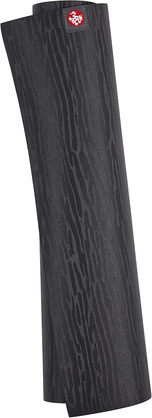 Manduka eKOLite Yoga Mat 71" - 4mm | Natural Rubber | Eco-Friendly | Soft Textured Surface | Natural Next-to-Skin Feel | 71 x 26 inches | Charcoal Grey