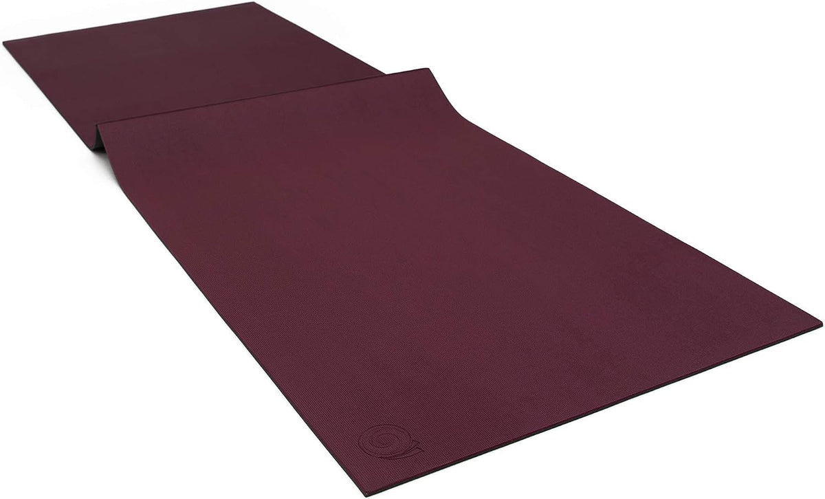 Fold & Roll Yoga Mat - Patented Design, Cleaner Alternative to Traditional Yoga Mats, 6mm Thick, 7P Free, SGS Certified, 68" x 24"