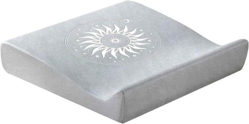 Meditation Cushion Set with High-Density Foam : 26.4" Large Floor Pillow for Yoga, Meditation, Sitting,Zafu & Zabuton Removable Washable Luxe Velvet Cover