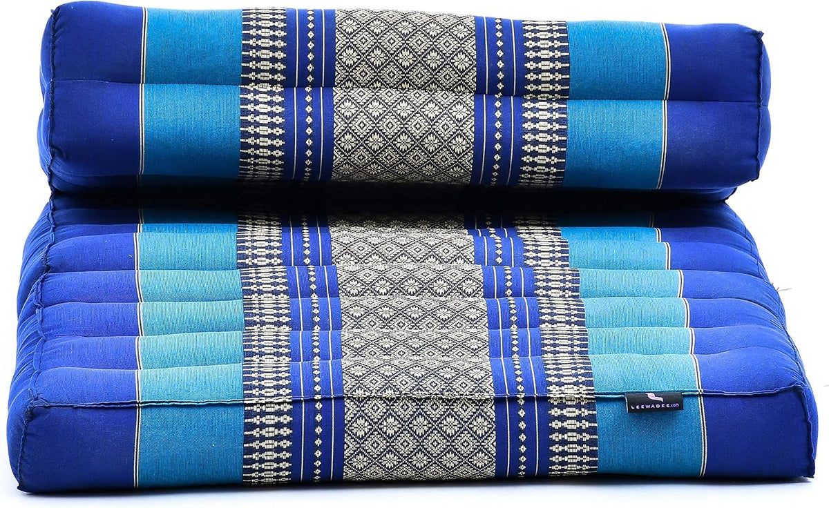 Foldable Floor Mattress – 2 in 1 Floor Meditation Mat for Yoga and Relaxation, Seating Futon with Kapok