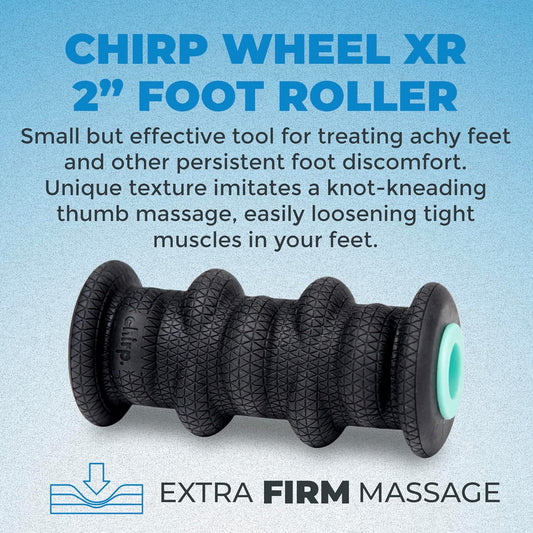Chirp Wheel XR Knot Kneader - Firm Massage Roller, Shiatsu Thumb Massage, Muscle Release Tool for Knots &Tension Relief | High Density Foam for Physical Therapy & Relaxation, 500lbs Capacity, 6" Mint