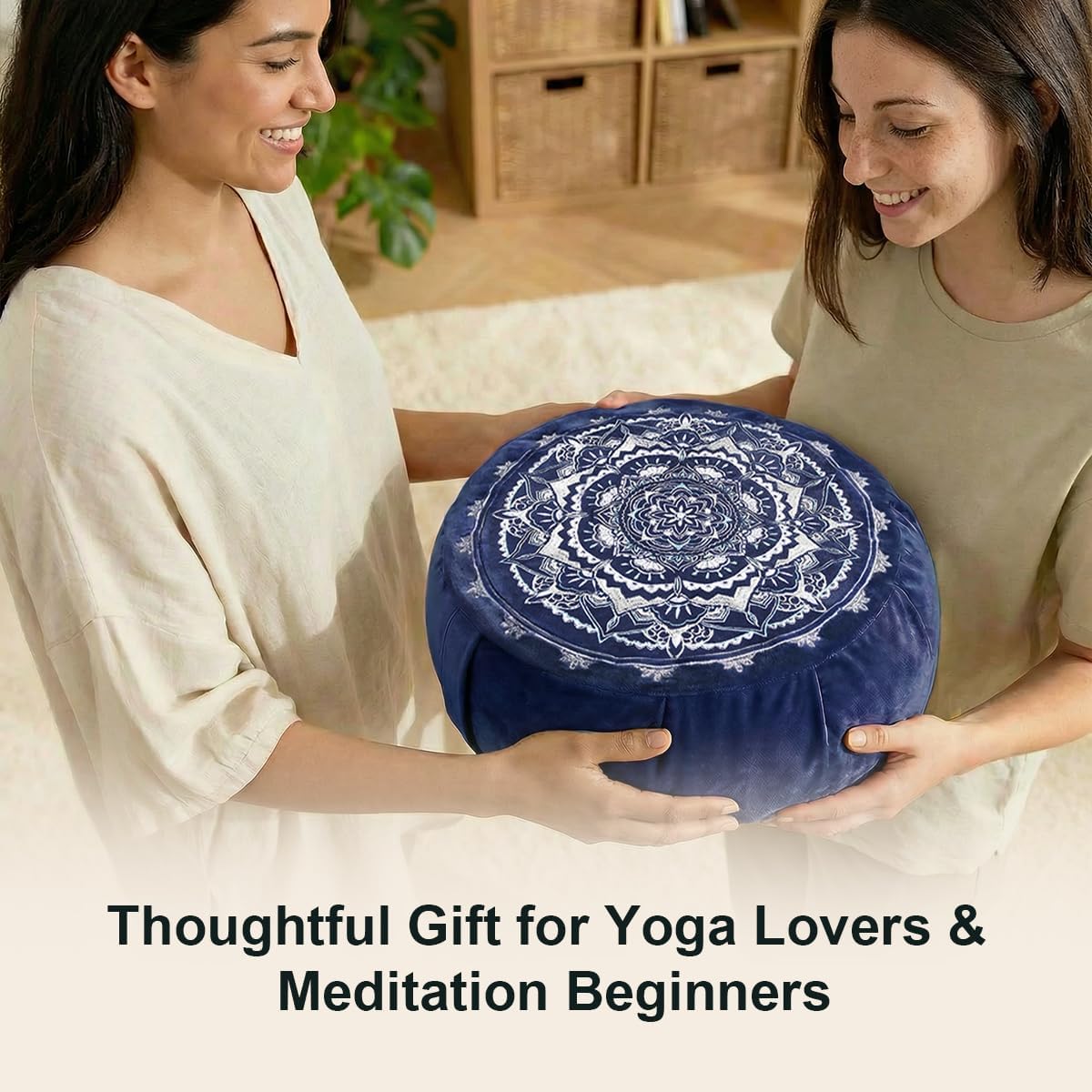 Ultimate Meditation Cushion Set – 2-in-1 Zafu & Zabuton, Buckwheat & Memory Foam, Velvet Cover for Yoga & Mindfulness (Purple)