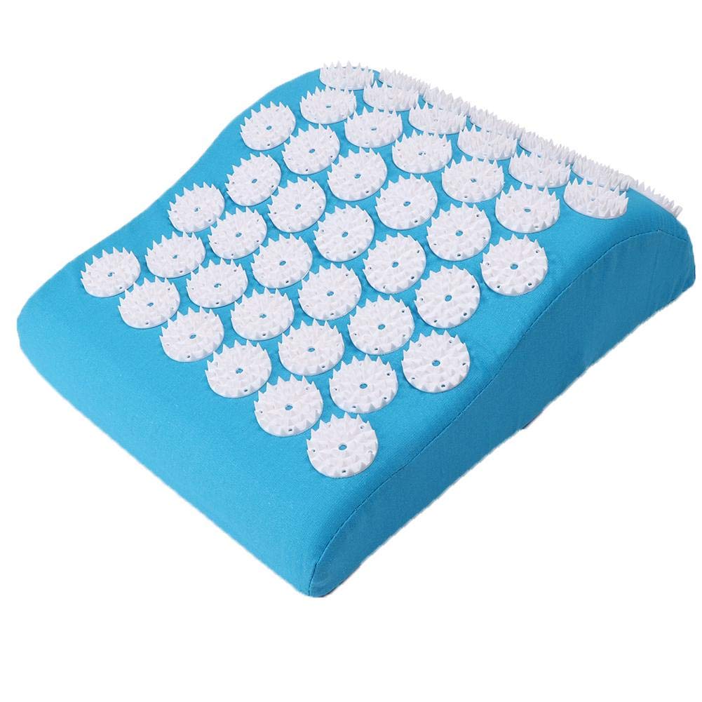 Acupuncture Pillow, Acupuncture Pillow for Neck Pain Relief Massage Cushion Pillow for Muscle Pain Relief Circulation Back Neck Pain Relief,Stress Relief(Blue)