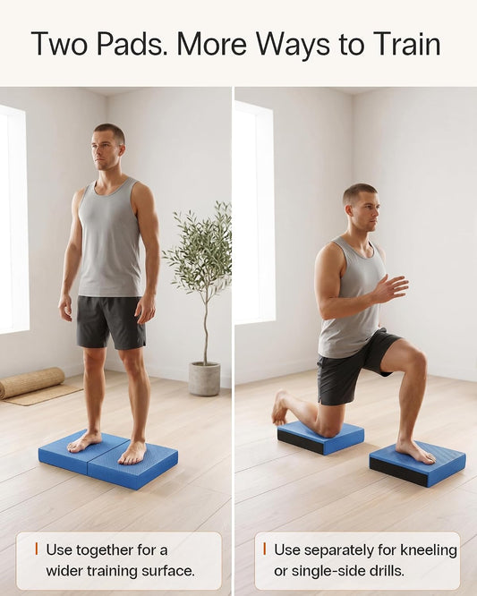 2-in-1 Foam Balance Pad and Kneeling Pad, 15.8 or 19 in Sizes